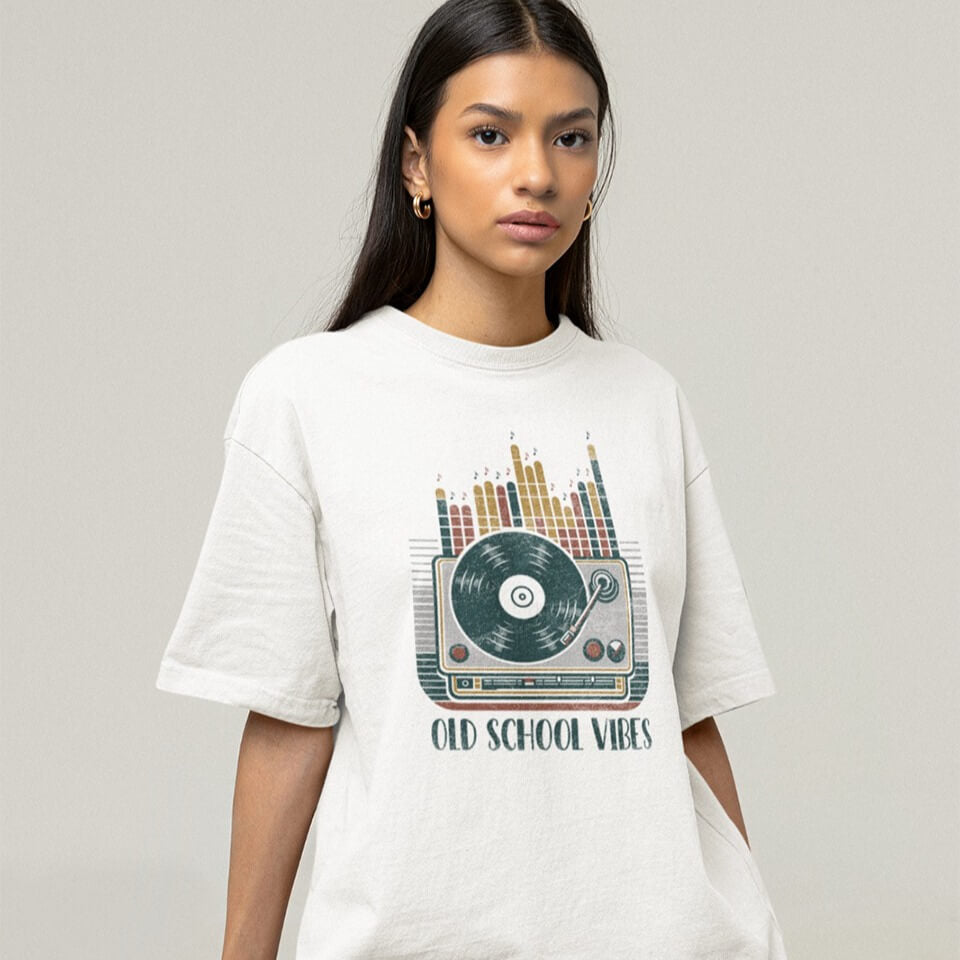 Old School Vibes | Retro Music Tshirt