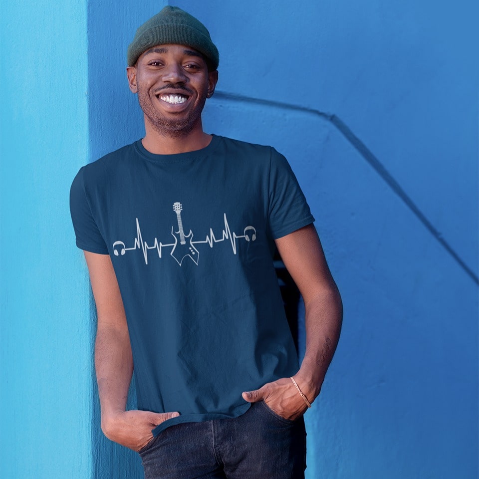 Guitar Heartbeat | Rock Music Tshirt
