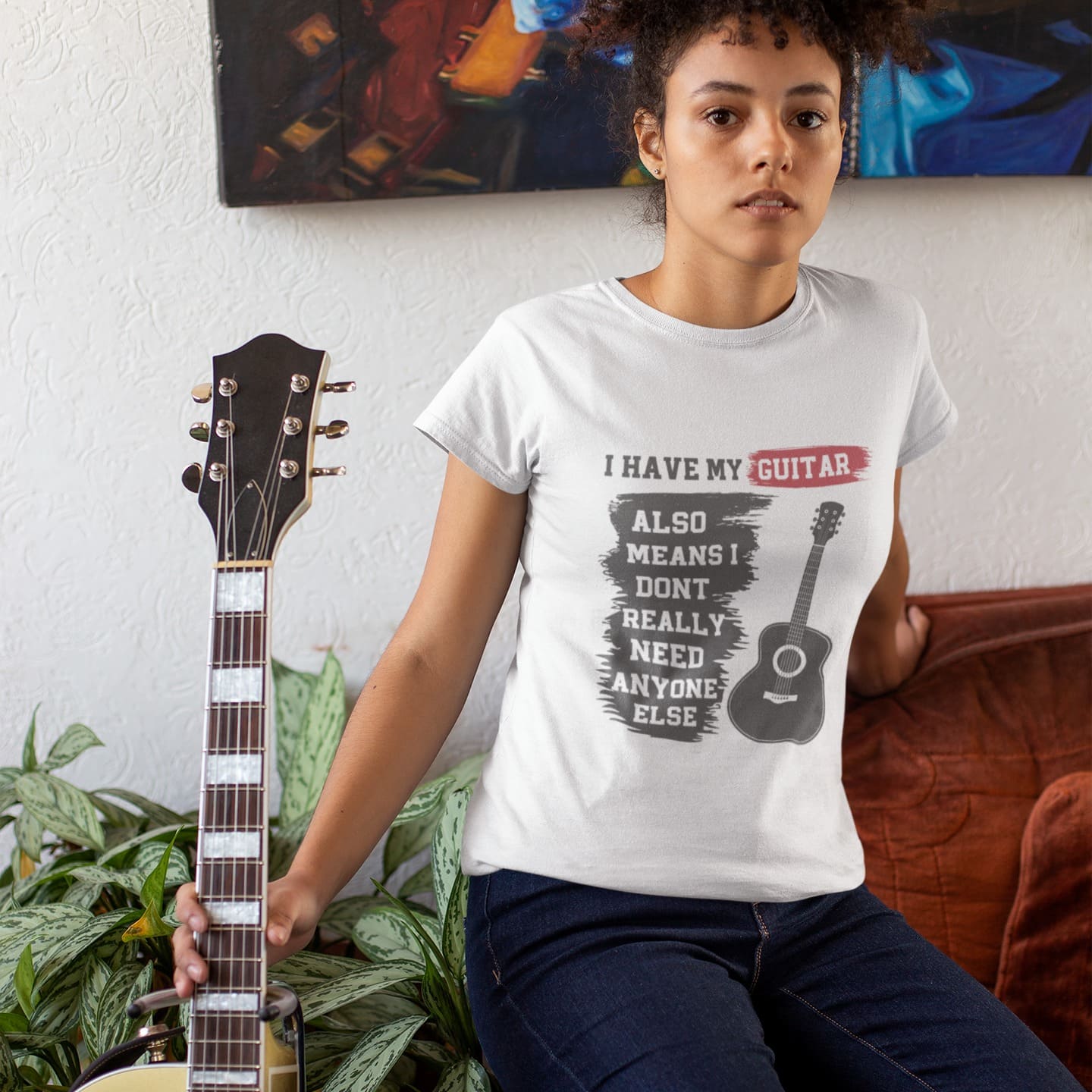I Have My Guitar | Solo Guitar Player Tshirt
