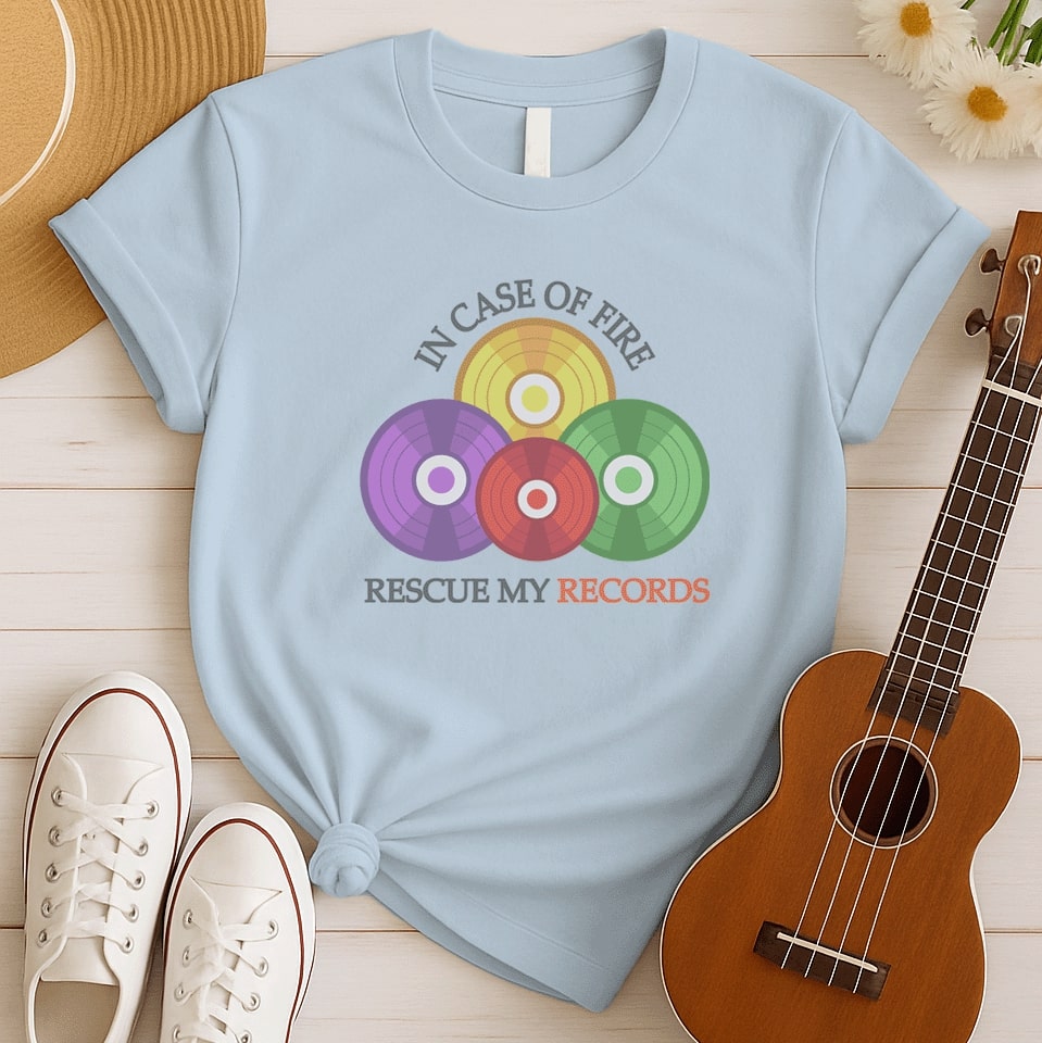 Rescue My Records | Record Lover Tshirt