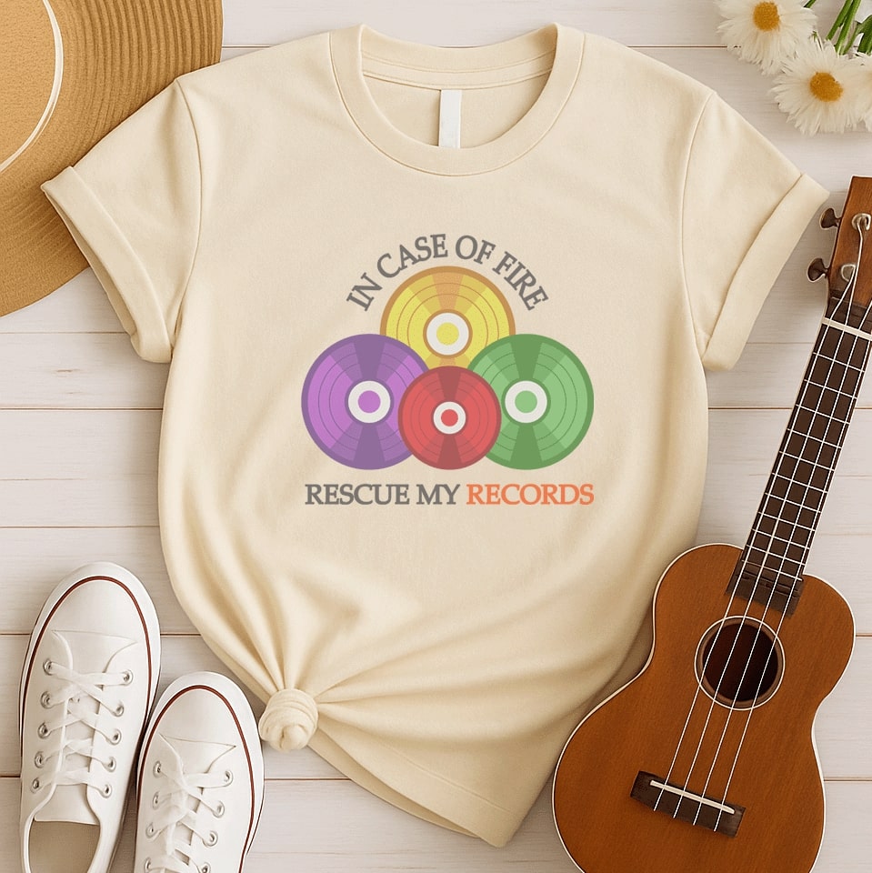 Rescue My Records | Record Lover Tshirt