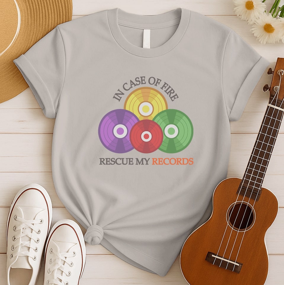 Rescue My Records | Record Lover Tshirt