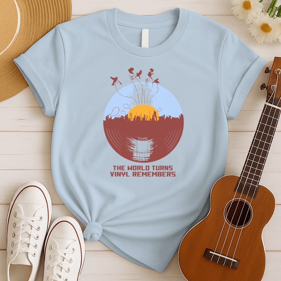 Vinyl Keeps Memories | Timeless Music Tshirt