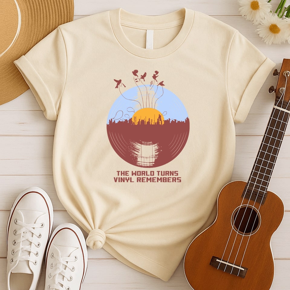 Vinyl Keeps Memories | Timeless Music Tshirt