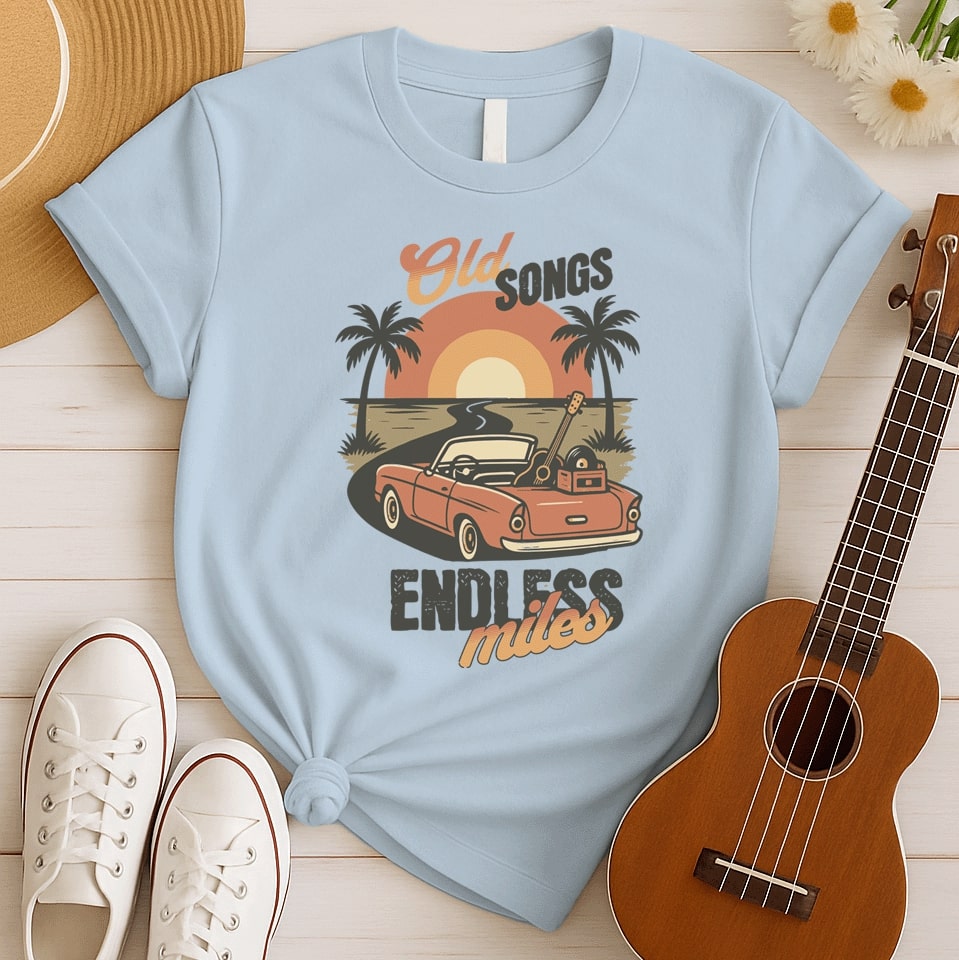 Old Songs Endless Miles | Vintage Tshirt