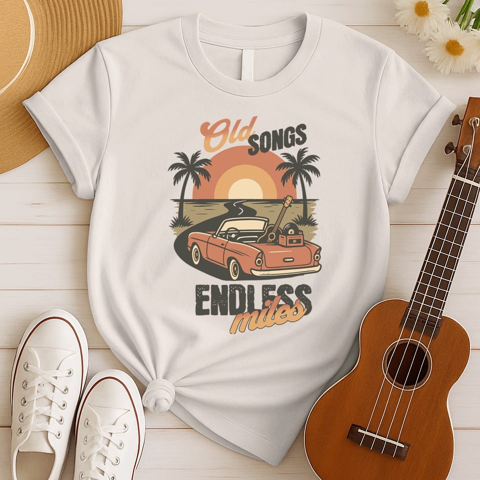 Old Songs Endless Miles | Vintage Tshirt