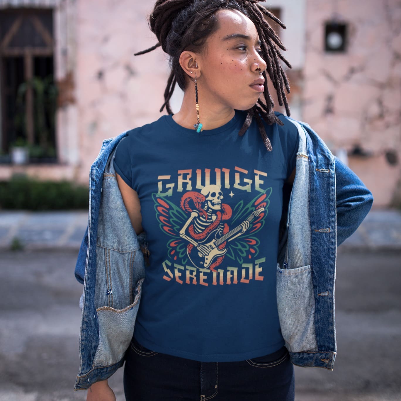 Grunge Serenade | Vintage Guitar Shirt