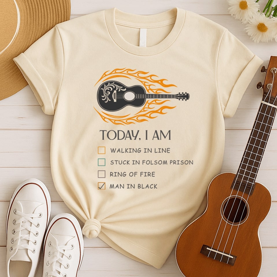 Iconic Songs Lyrics | Johnny Cash Country Tee
