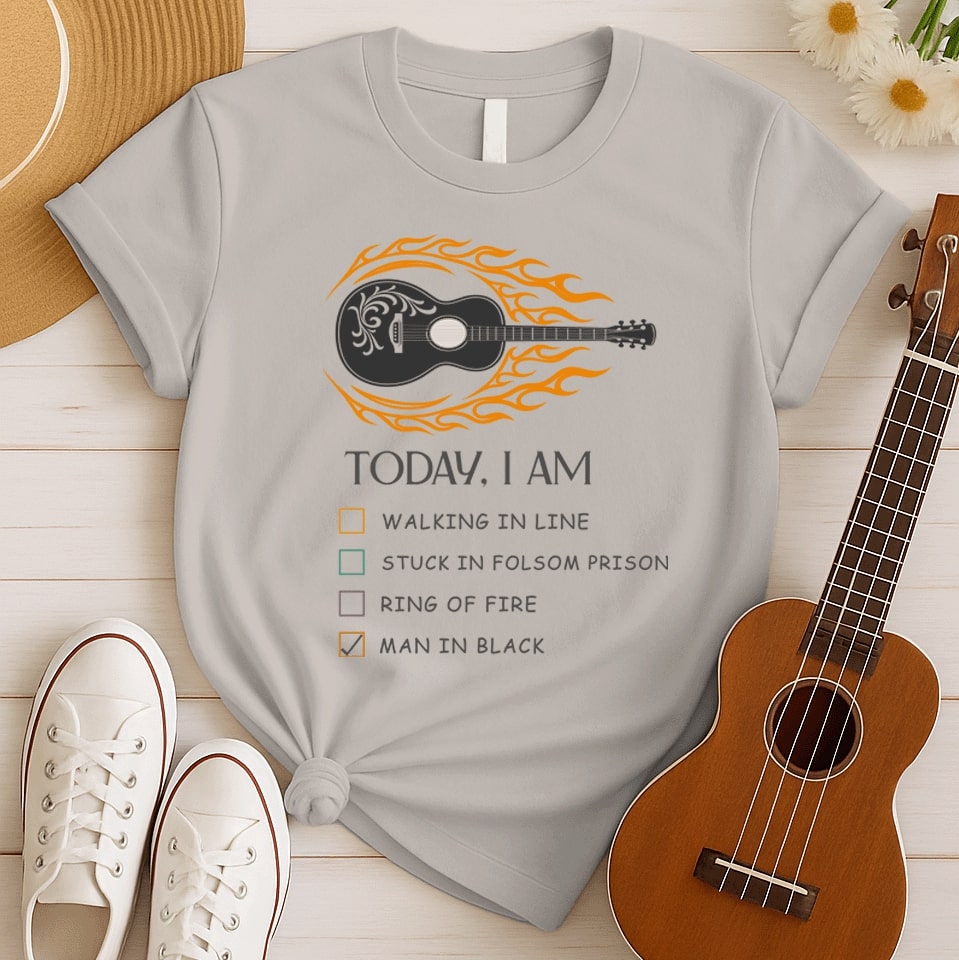Iconic Songs Lyrics | Johnny Cash Country Tee