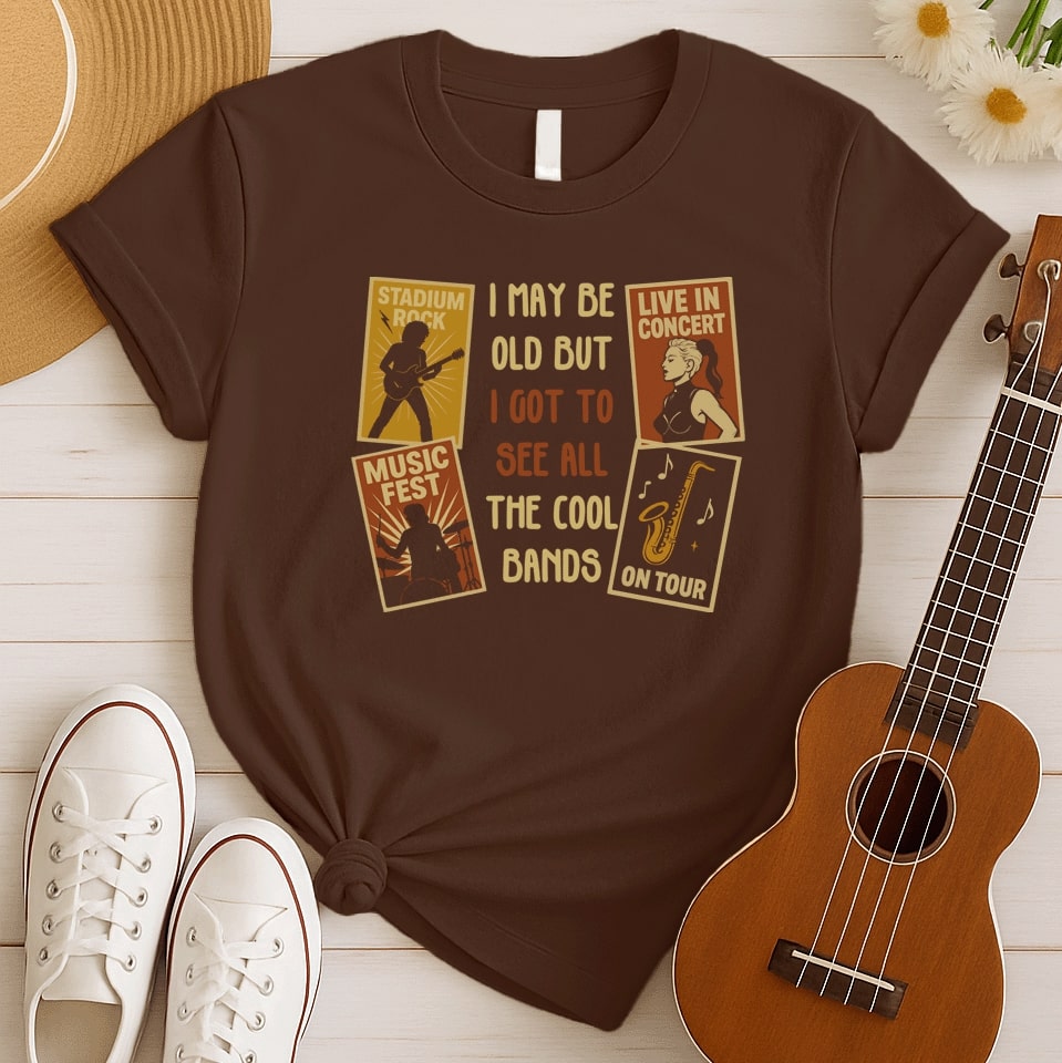 Old Cool Bands | Live Concert Music Tee