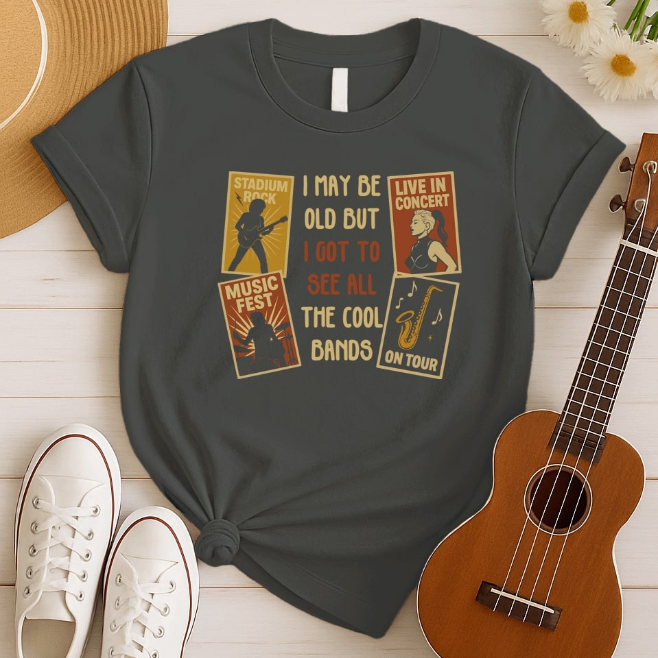 Old Cool Bands | Live Concert Music Tee