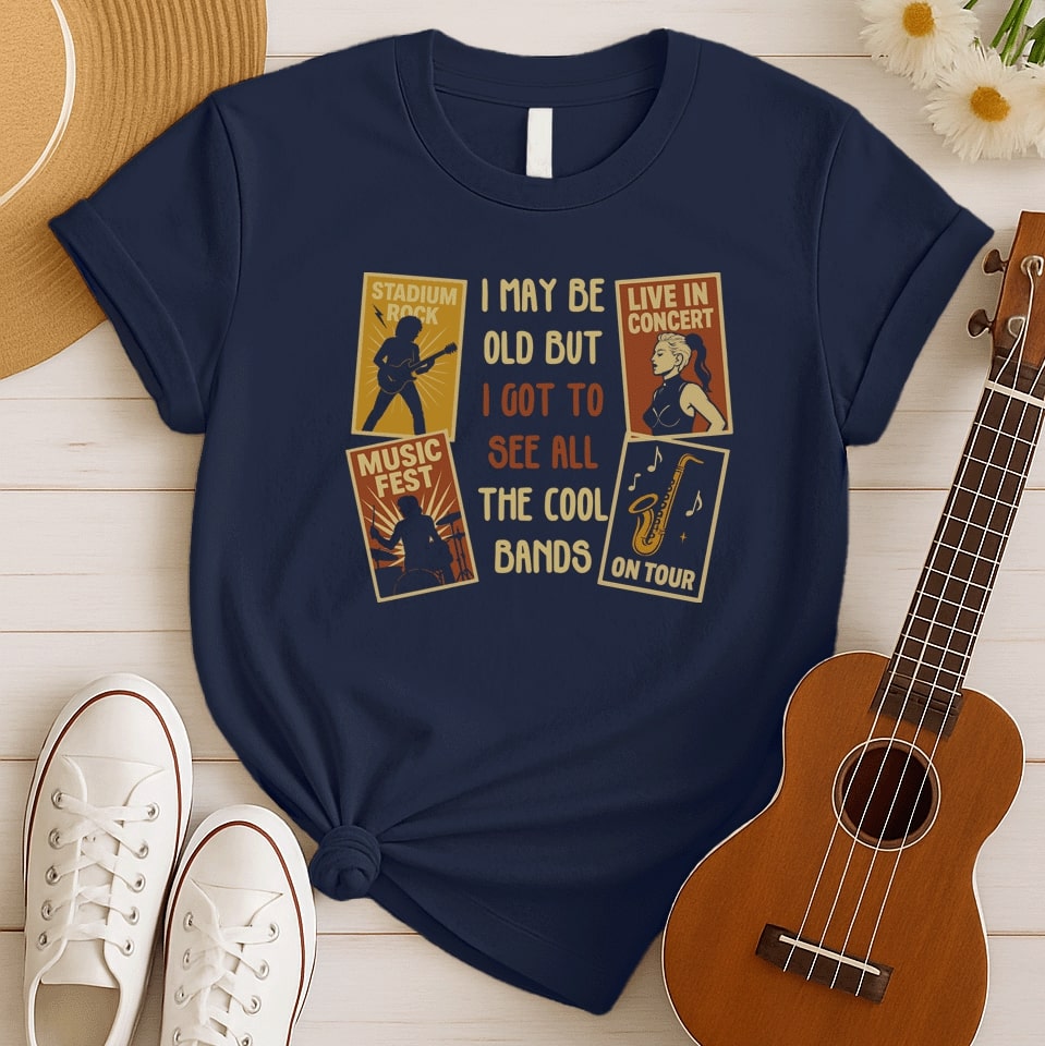 Old Cool Bands | Live Concert Music Tee