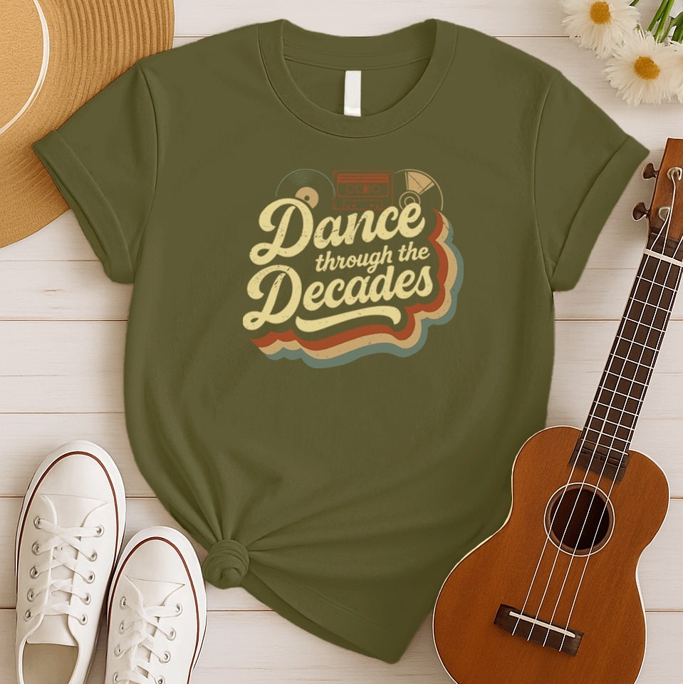Dance through Decades | 80's Retro Music Tshirt