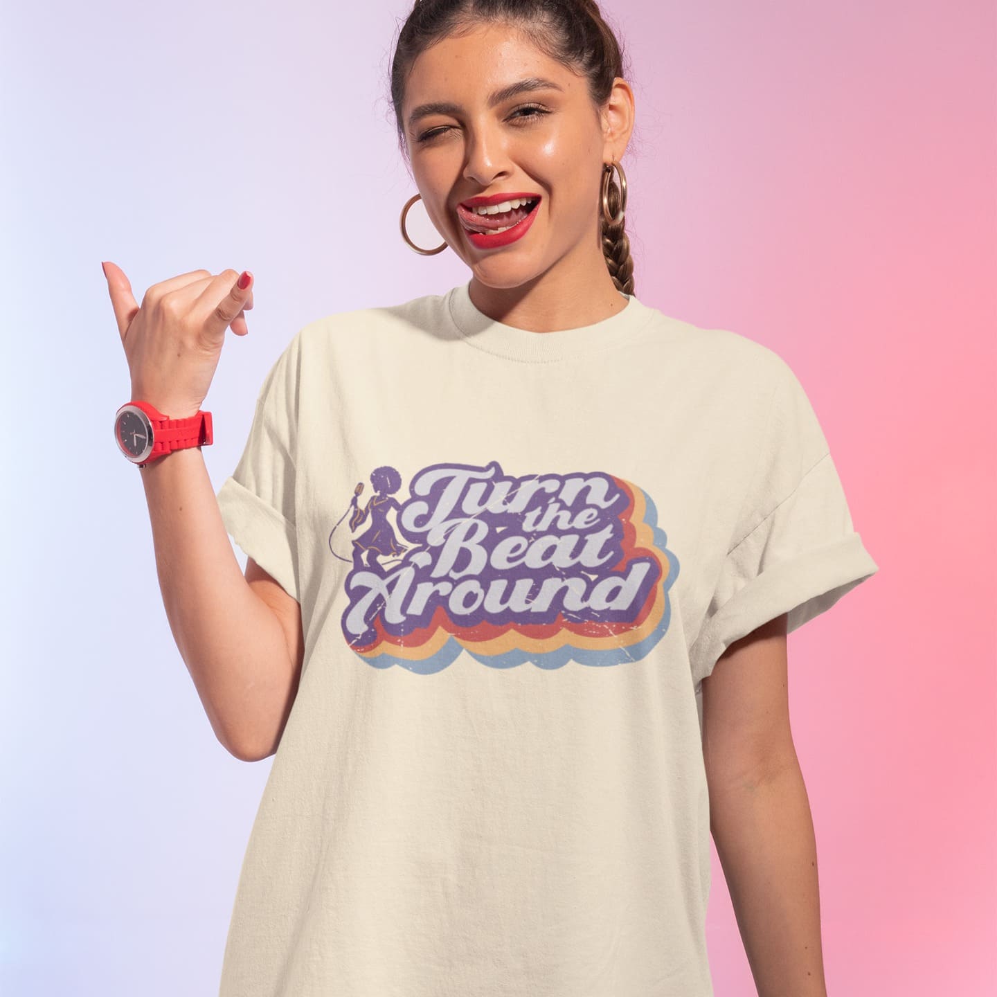 Turn the Beat Around | 70s Music Tshirt