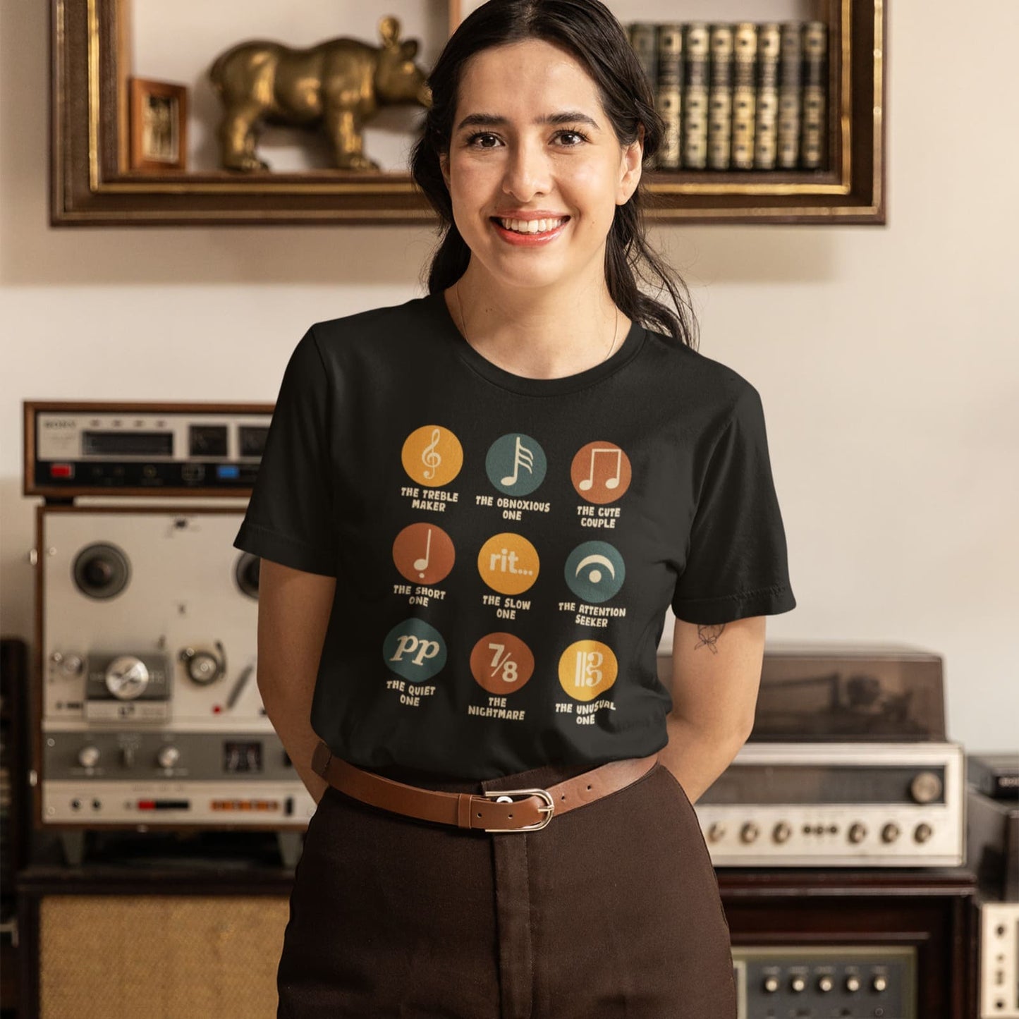 Music Note Personalities | Funny Musician Tshirt