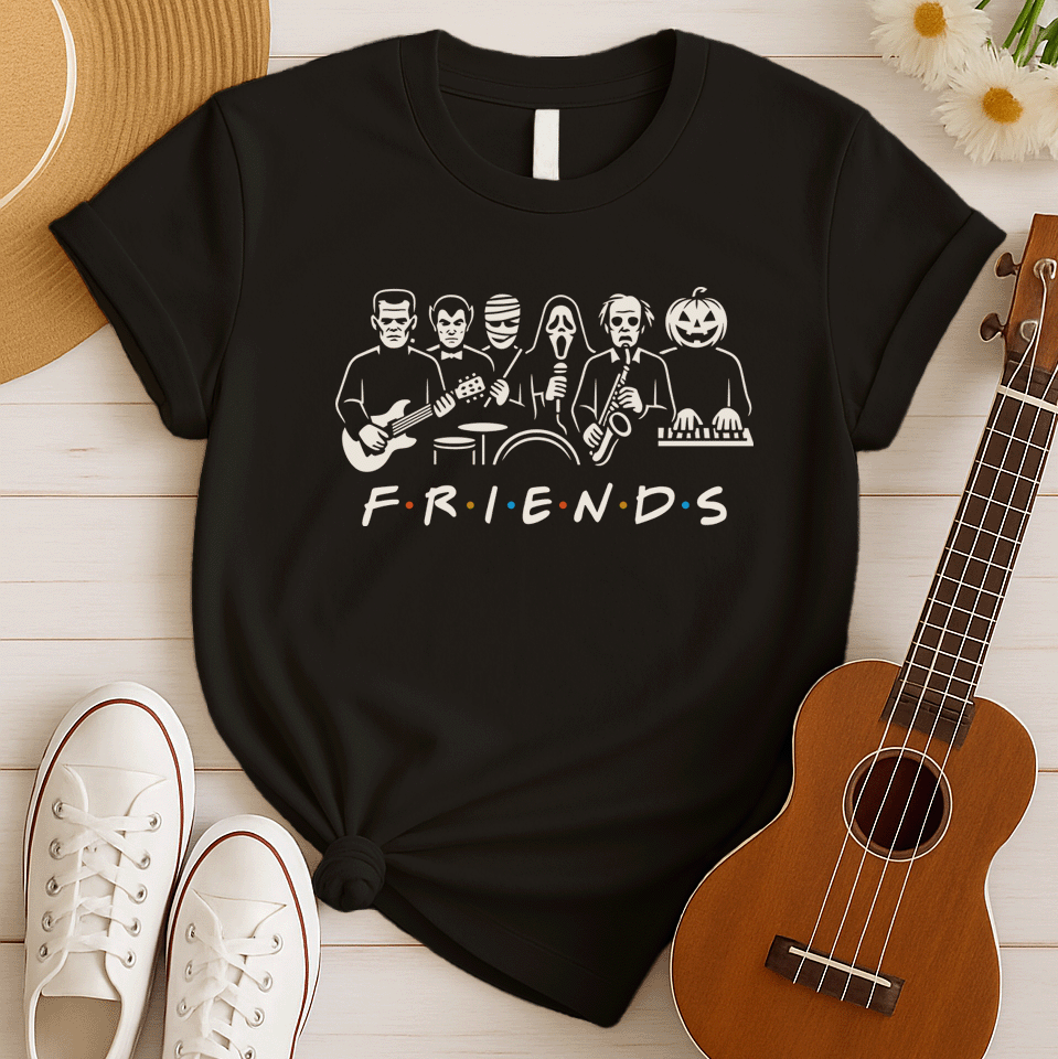 Monster Band Friends | Horror Halloween Tshirt