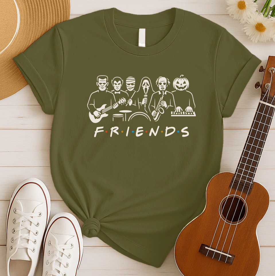 Monster Band Friends | Horror Halloween Tshirt