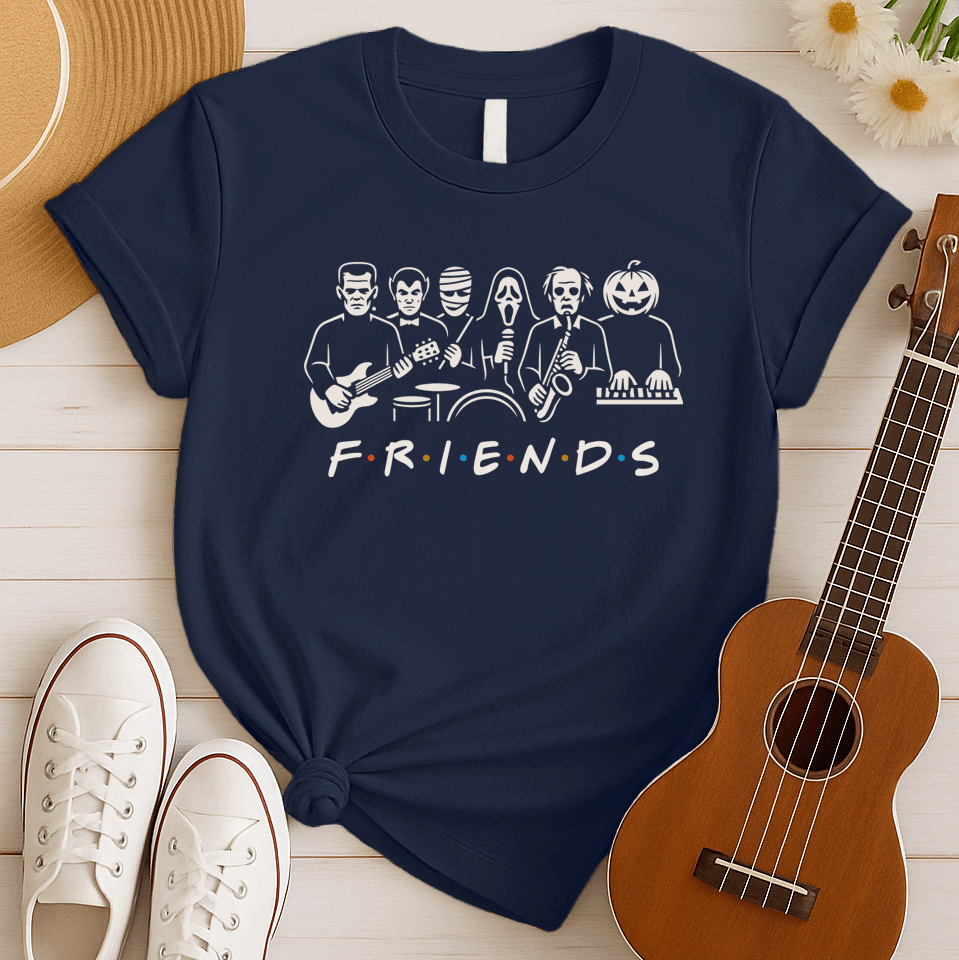 Monster Band Friends | Horror Halloween Tshirt