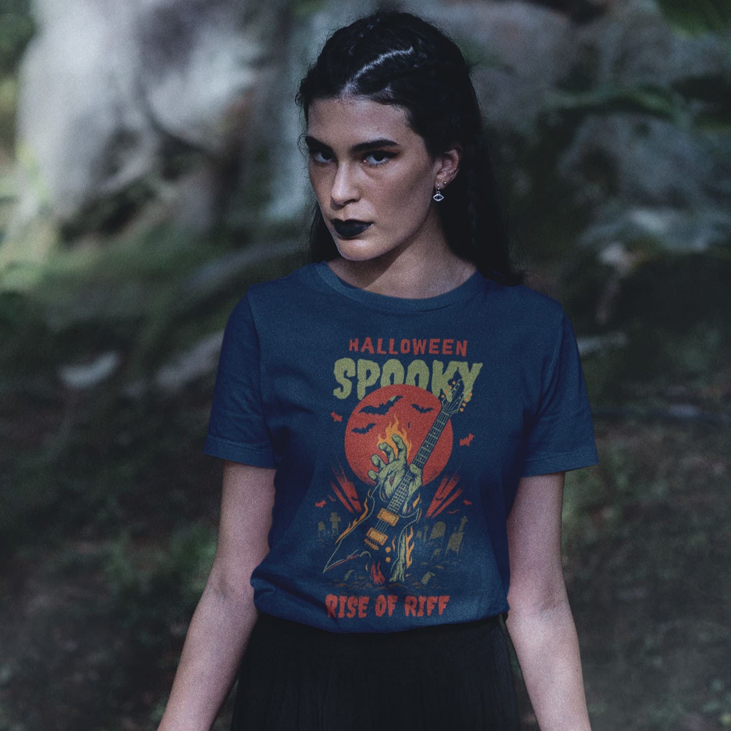 Rise of Riff | Spooky Halloween Music Tshirt