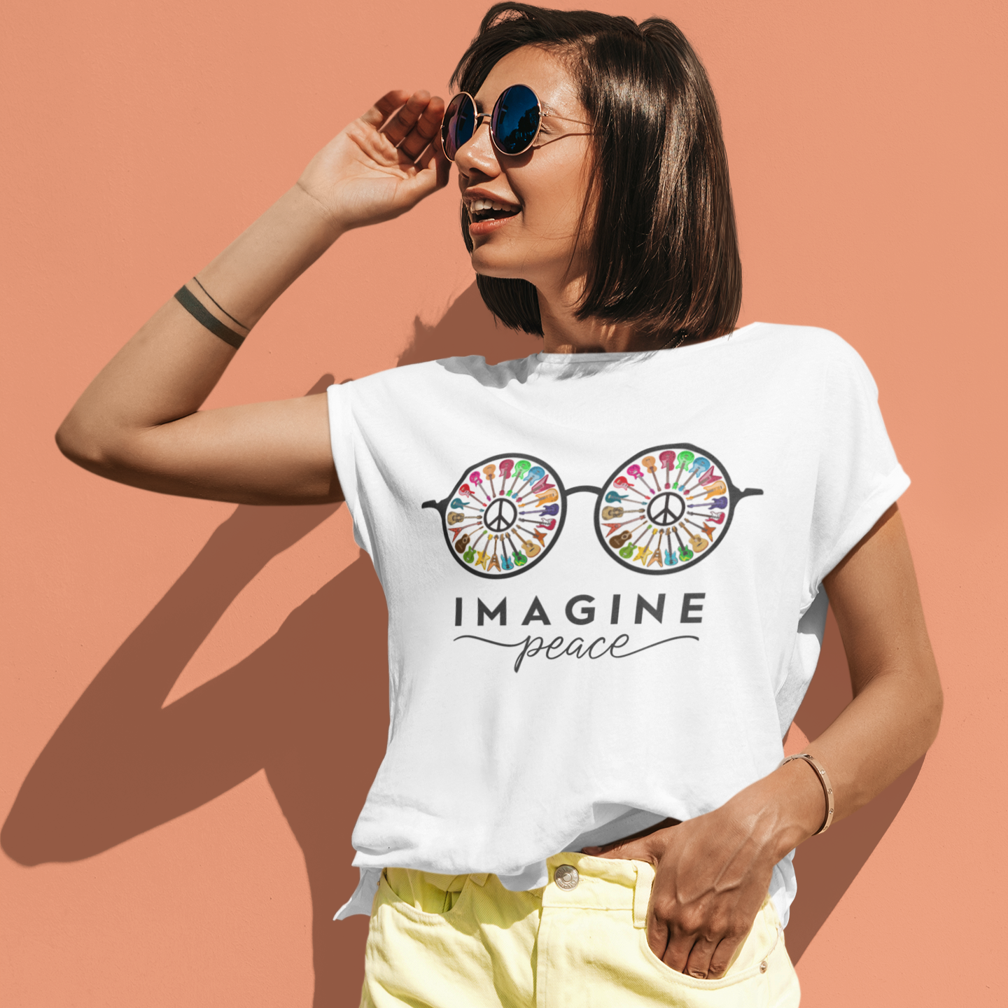 Imagine Peace | John Lennon Fan Tshirt