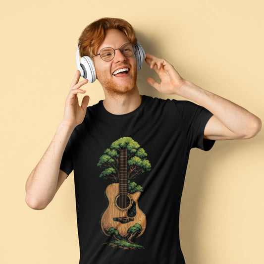 Acoustic Nature Music | Guitar Tree Tshirt