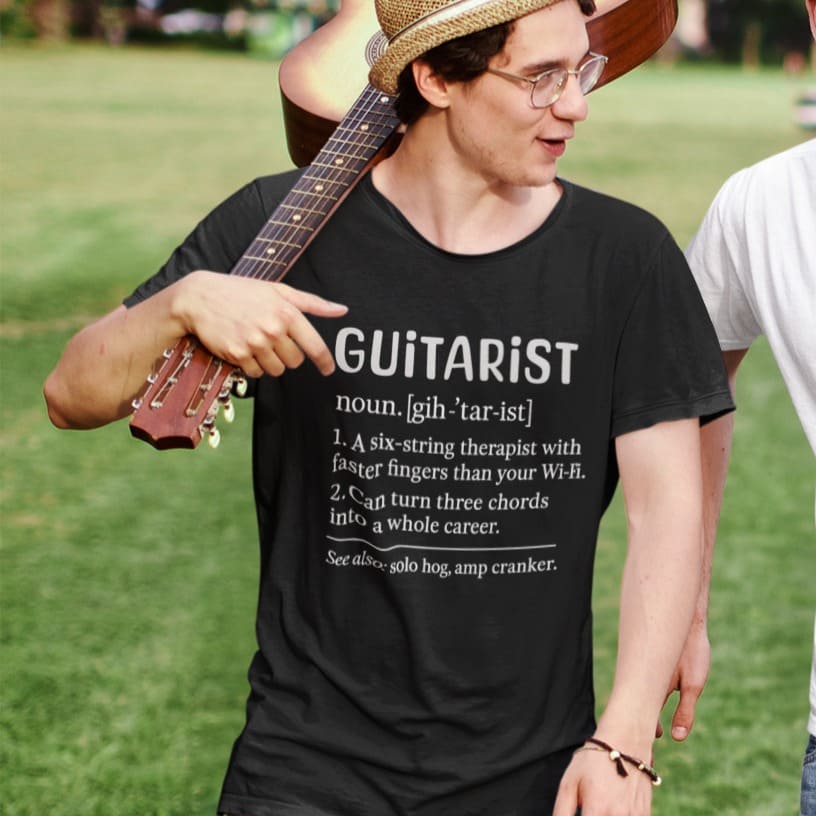 Funny Guitarist Definition | Guitar Player Gift Tshirt