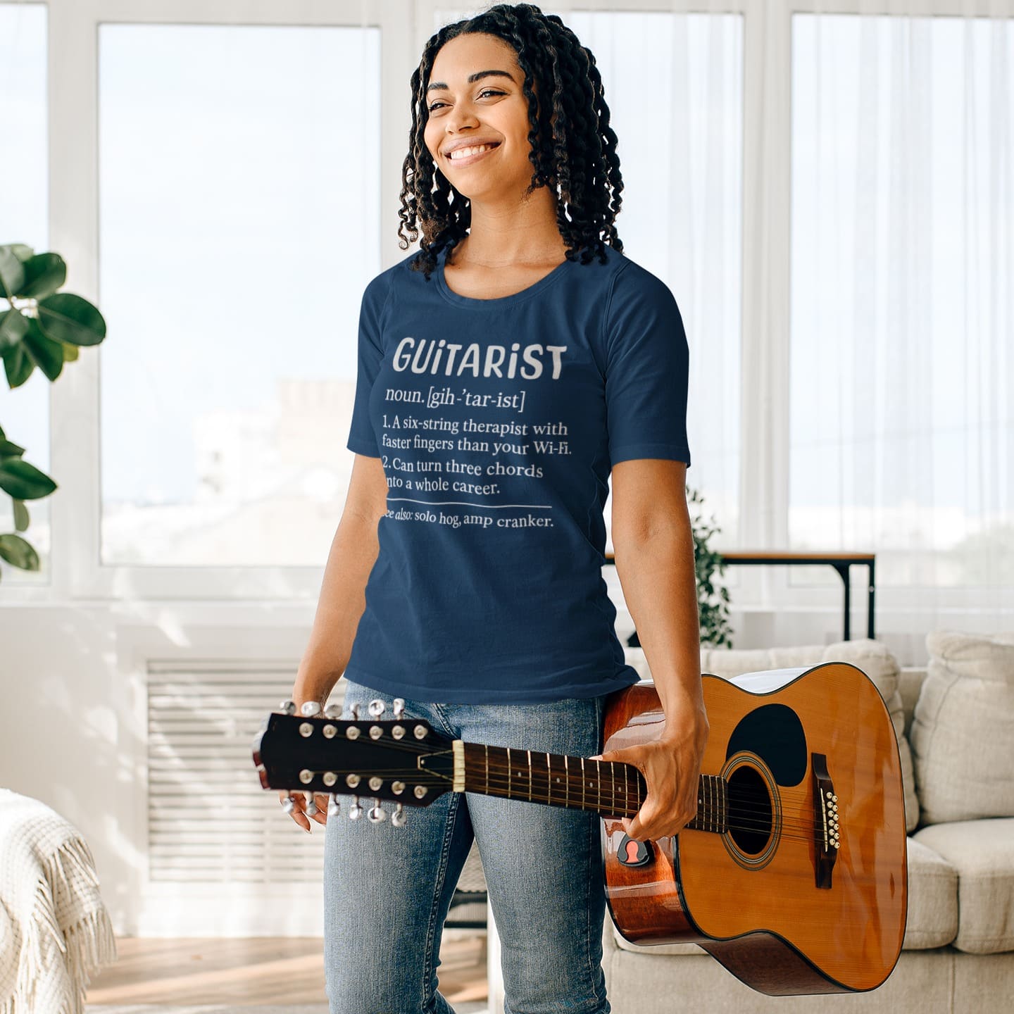 Funny Guitarist Definition | Guitar Player Gift Tshirt