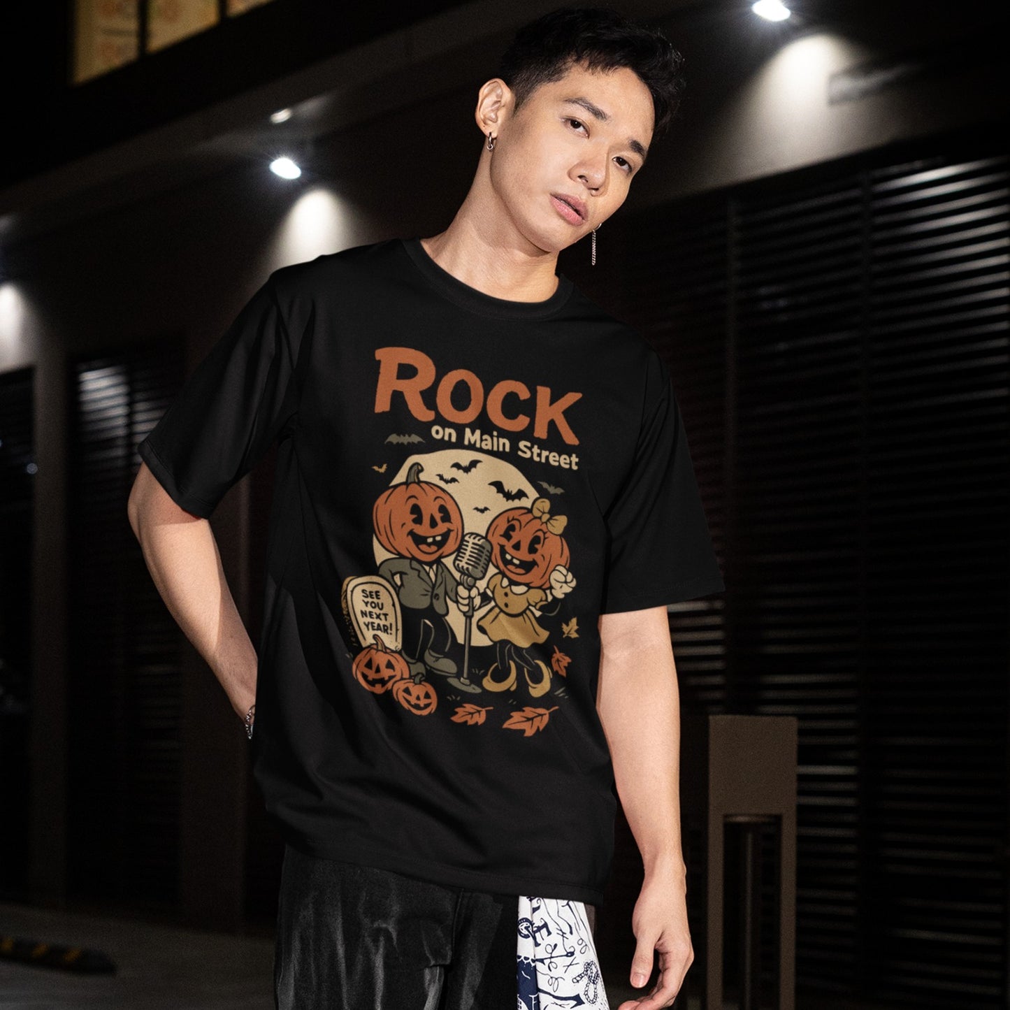 Rock on Main Street | Halloween Retro Tshirt