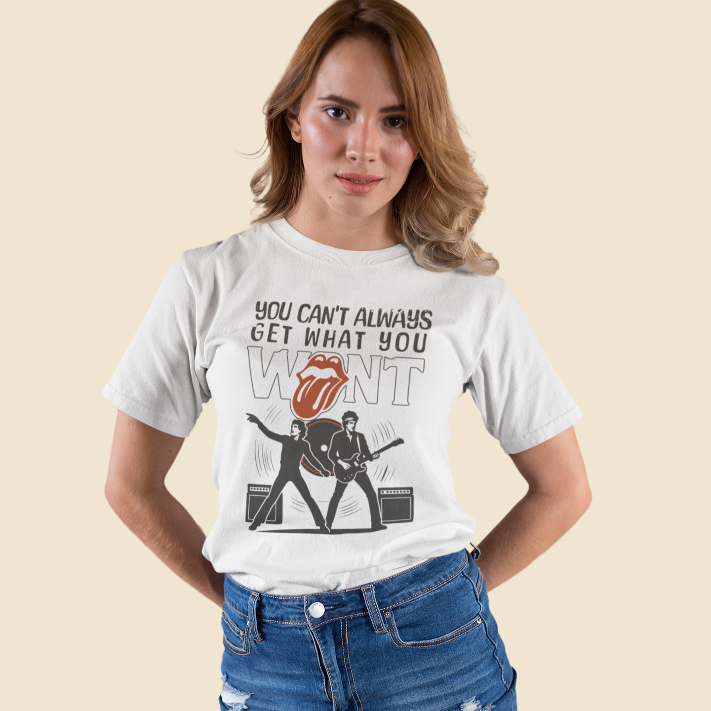 Iconic Song Lyrics | Rolling Stones Fan Tshirt