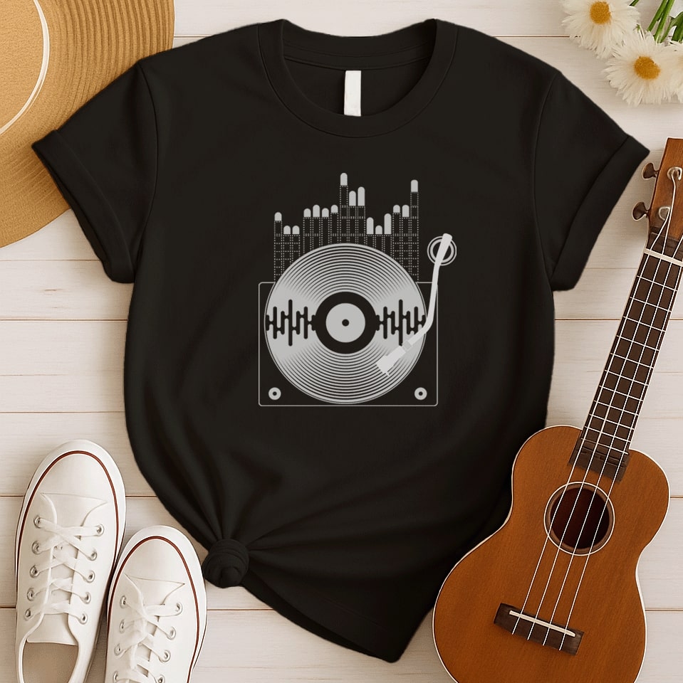 Vinyl Record Player | Music Lover Tshirt