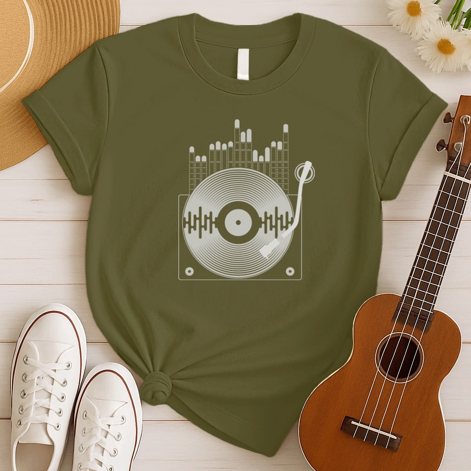 Vinyl Record Player | Music Lover Tshirt