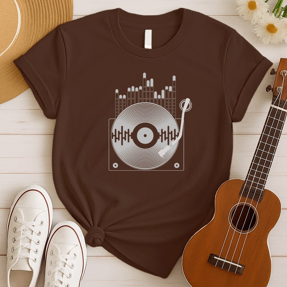 Vinyl Record Player | Music Lover Tshirt