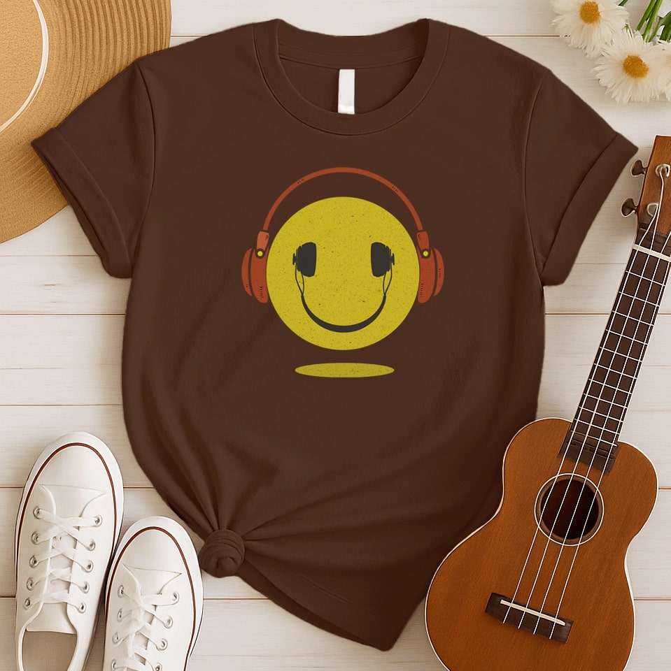 Smiley Face Vibes | Music Lover Tshirt