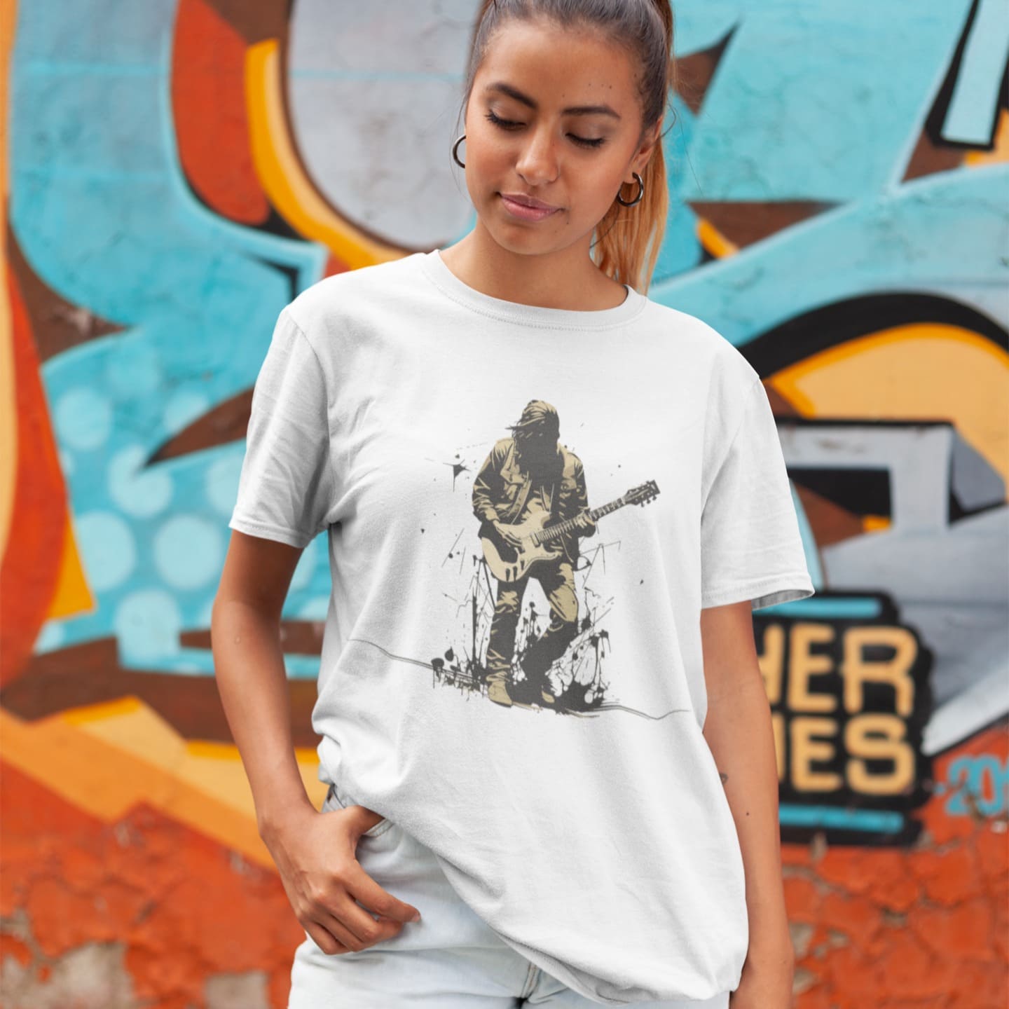 Iconic Rock Guitar Player | Rebel Tshirt
