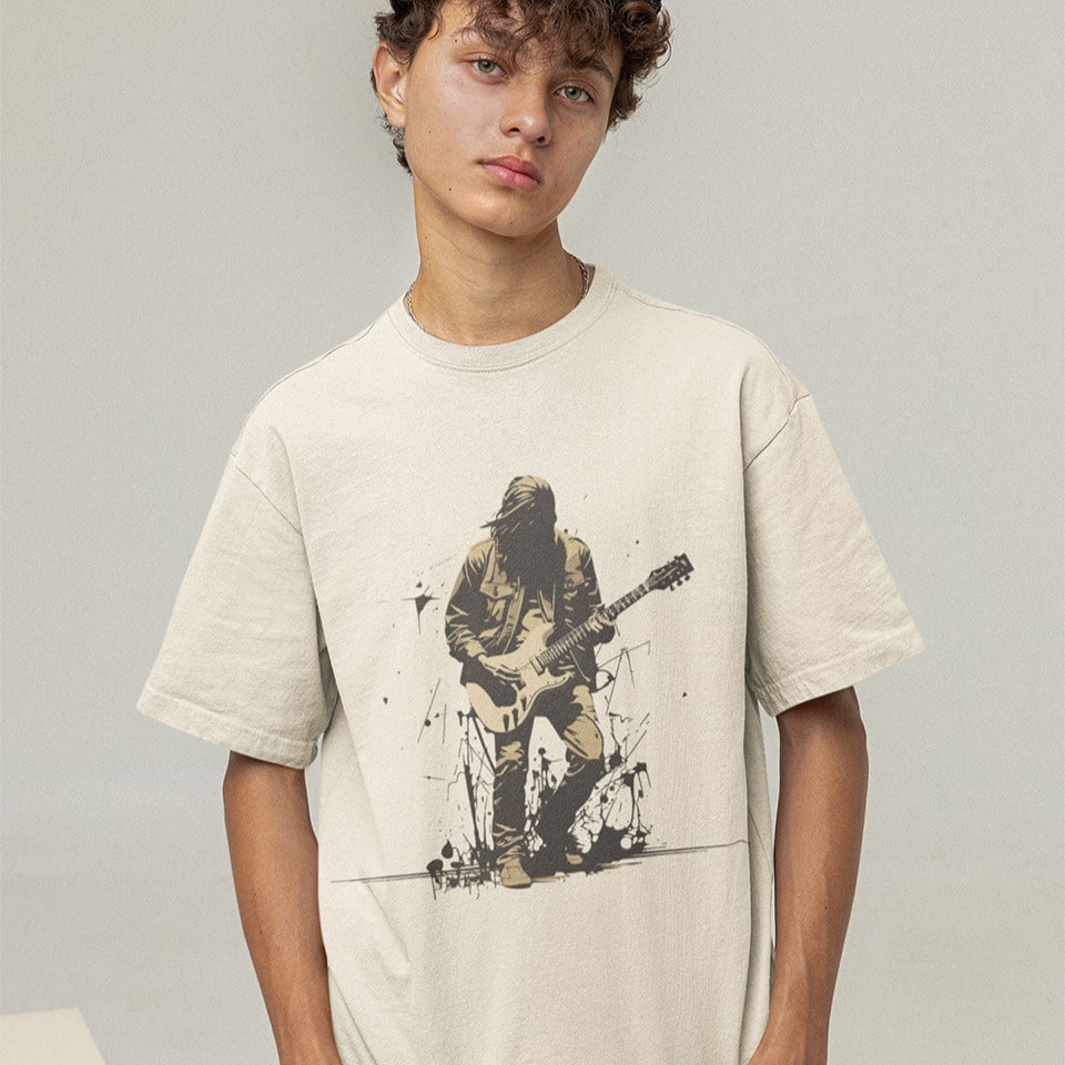 Iconic Rock Guitar Player | Rebel Tshirt