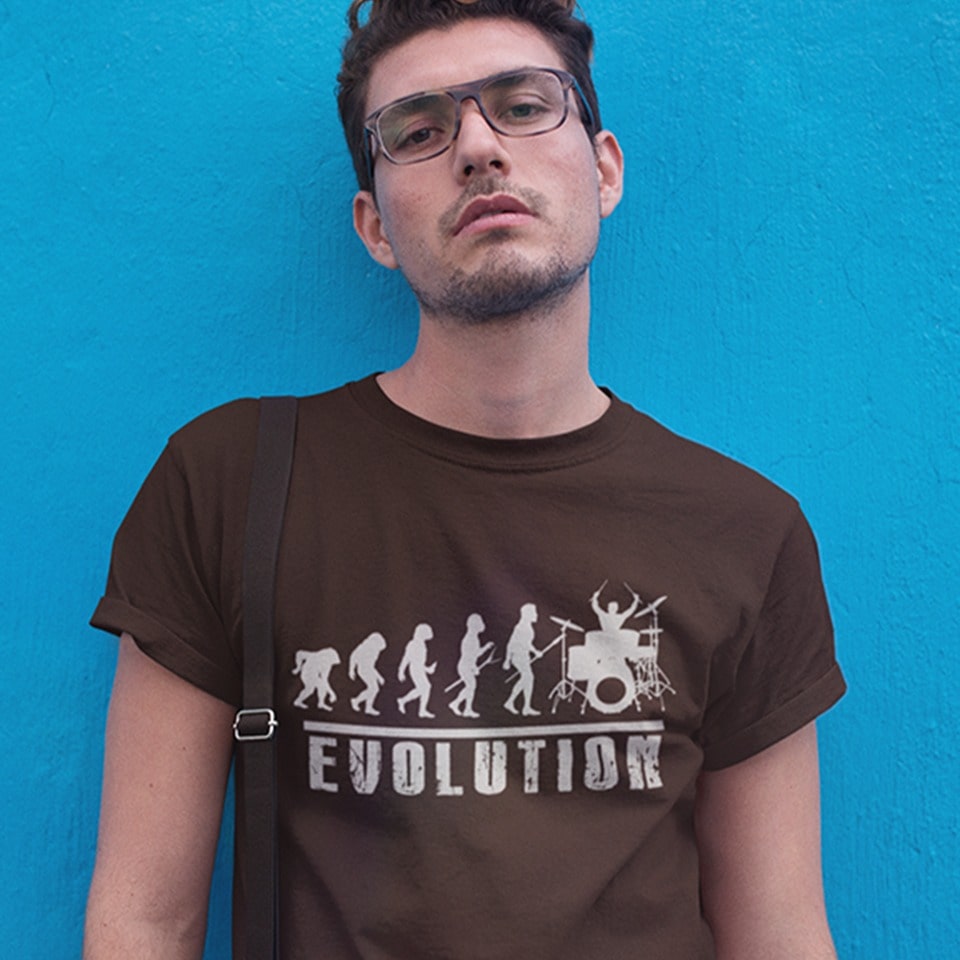 Evolution of Drummer | Drums Lover Tshirt