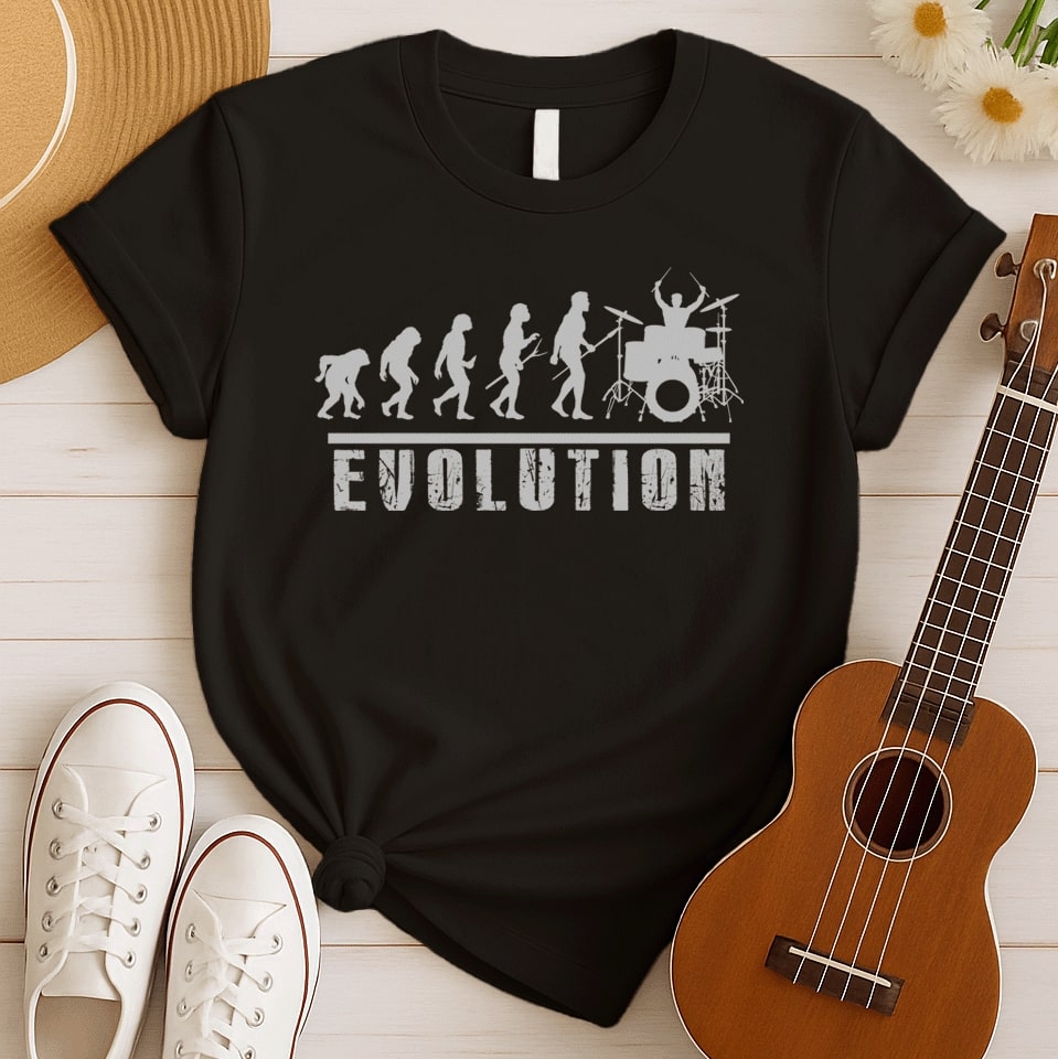 Evolution of Drummer | Drums Lover Tshirt