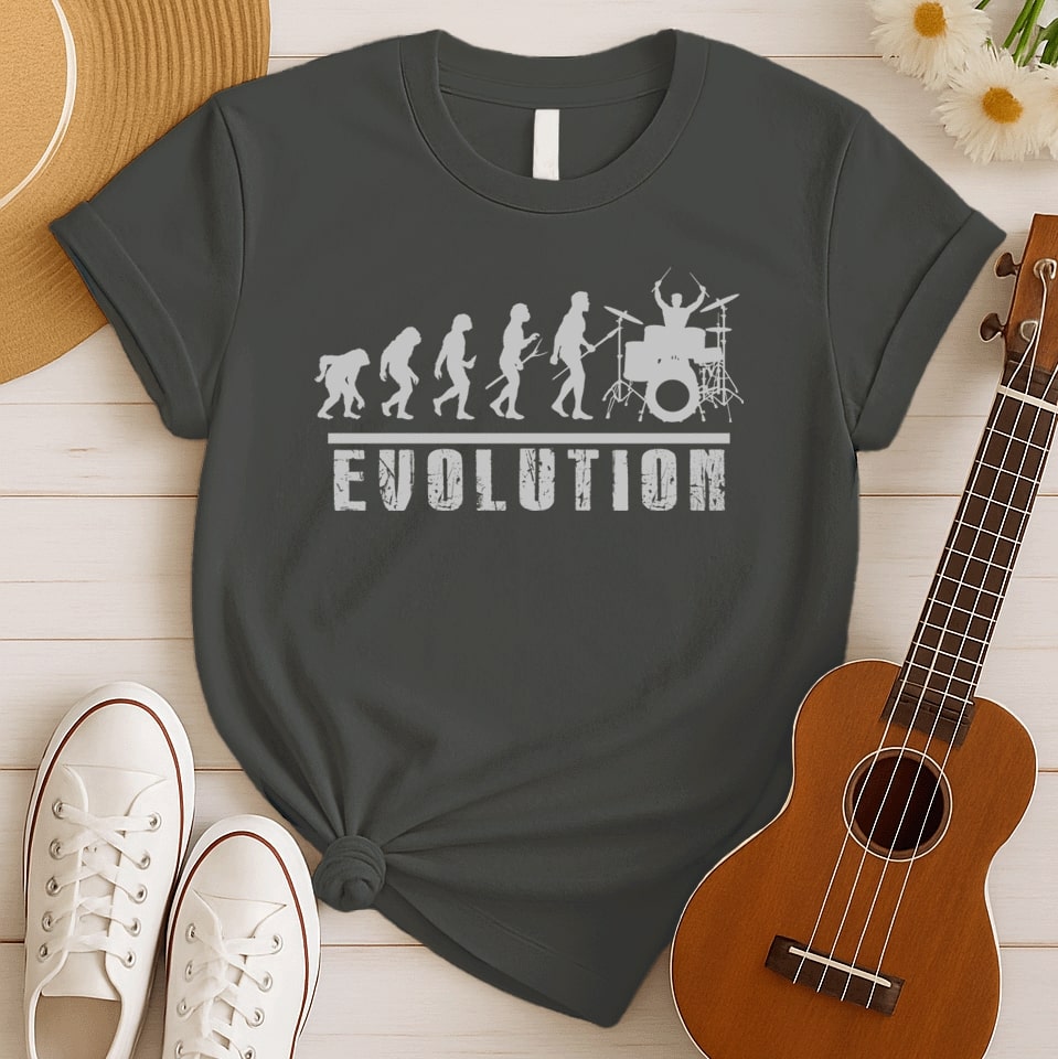 Evolution of Drummer | Drums Lover Tshirt