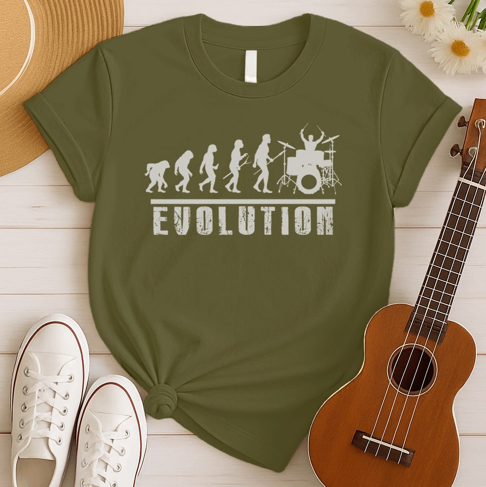 Evolution of Drummer | Drums Lover Tshirt