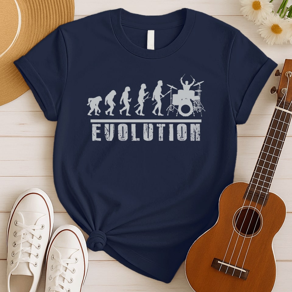 Evolution of Drummer | Drums Lover Tshirt