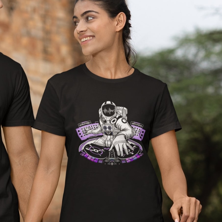 DJ Astronaut | Music Beat Tshirt