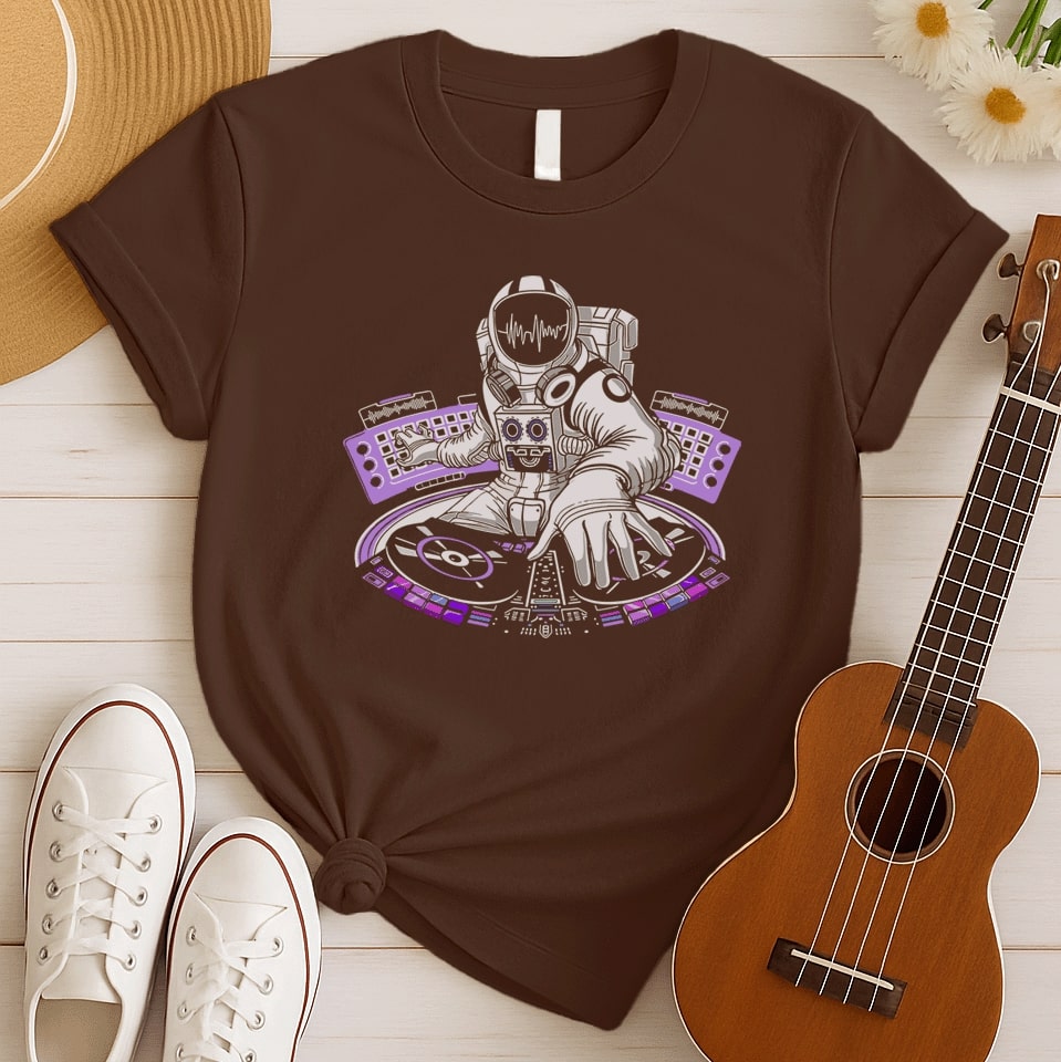 DJ Astronaut | Music Beat Tshirt