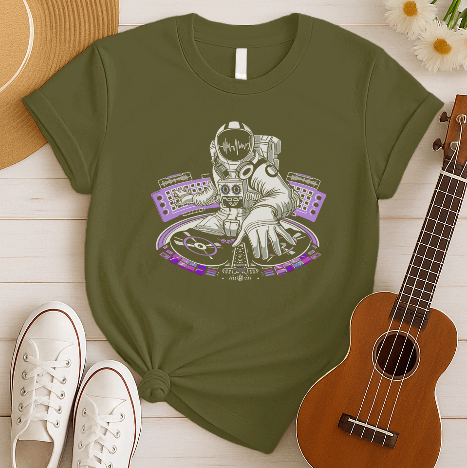 Space DJ Music Tshirt