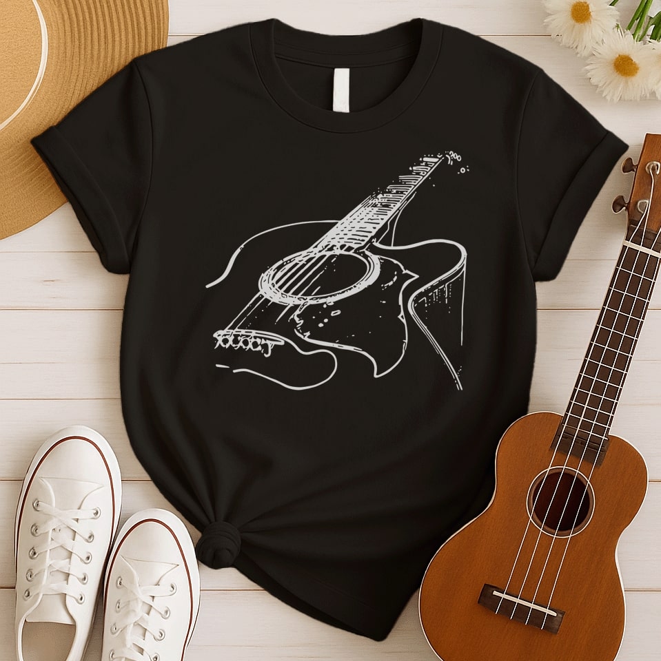 Acoustic Guitar Strings | Music Instrument Tee