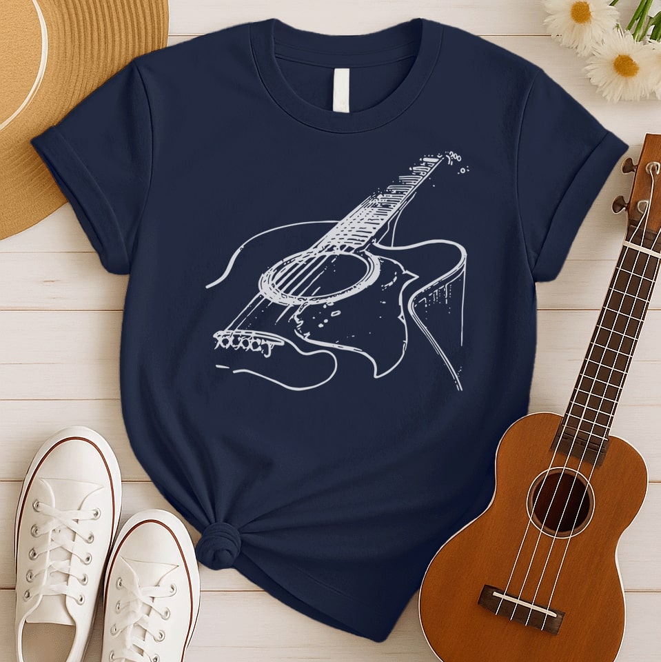 Acoustic Guitar Strings | Music Instrument Tee