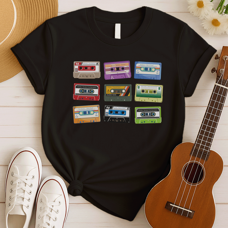 Cassettes Retro Nostalgic Tshirt