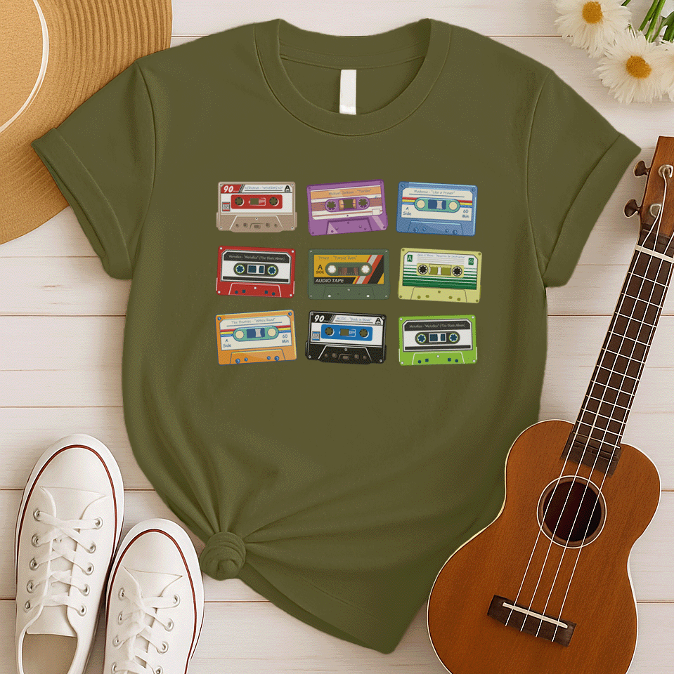 Cassettes Retro Nostalgic Tshirt