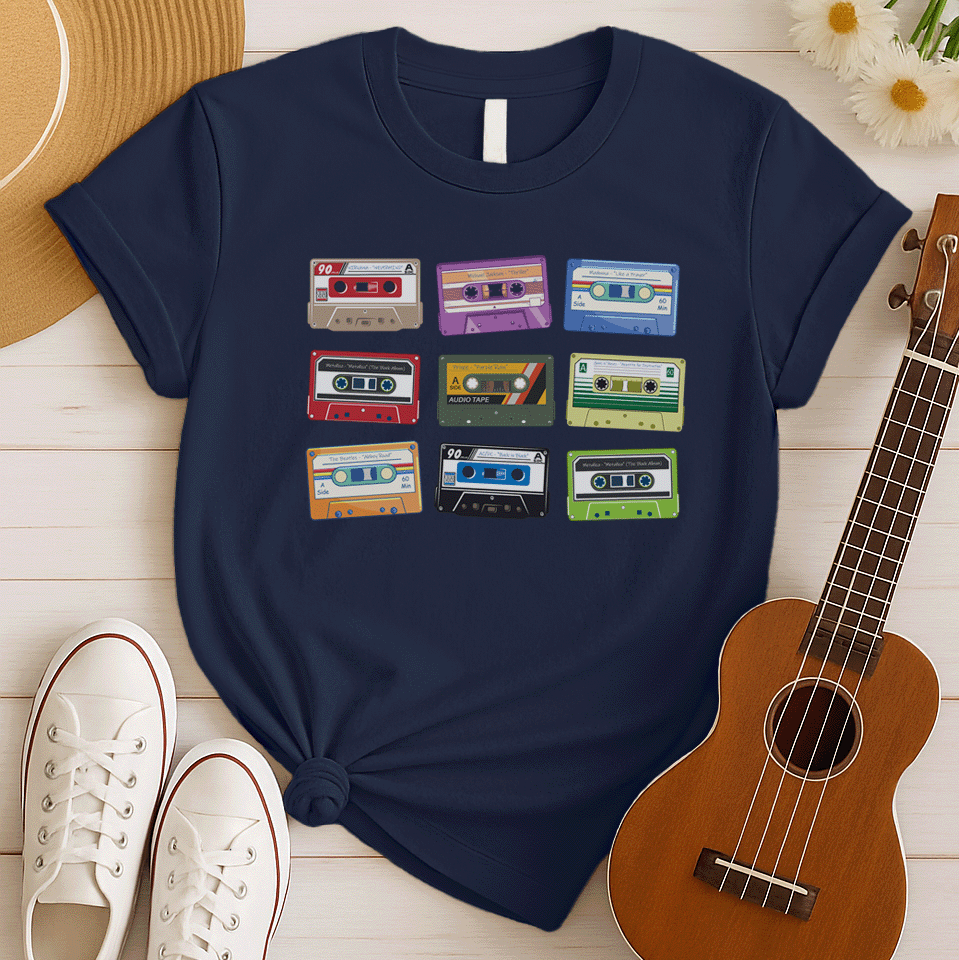 Cassettes Retro Nostalgic Tshirt
