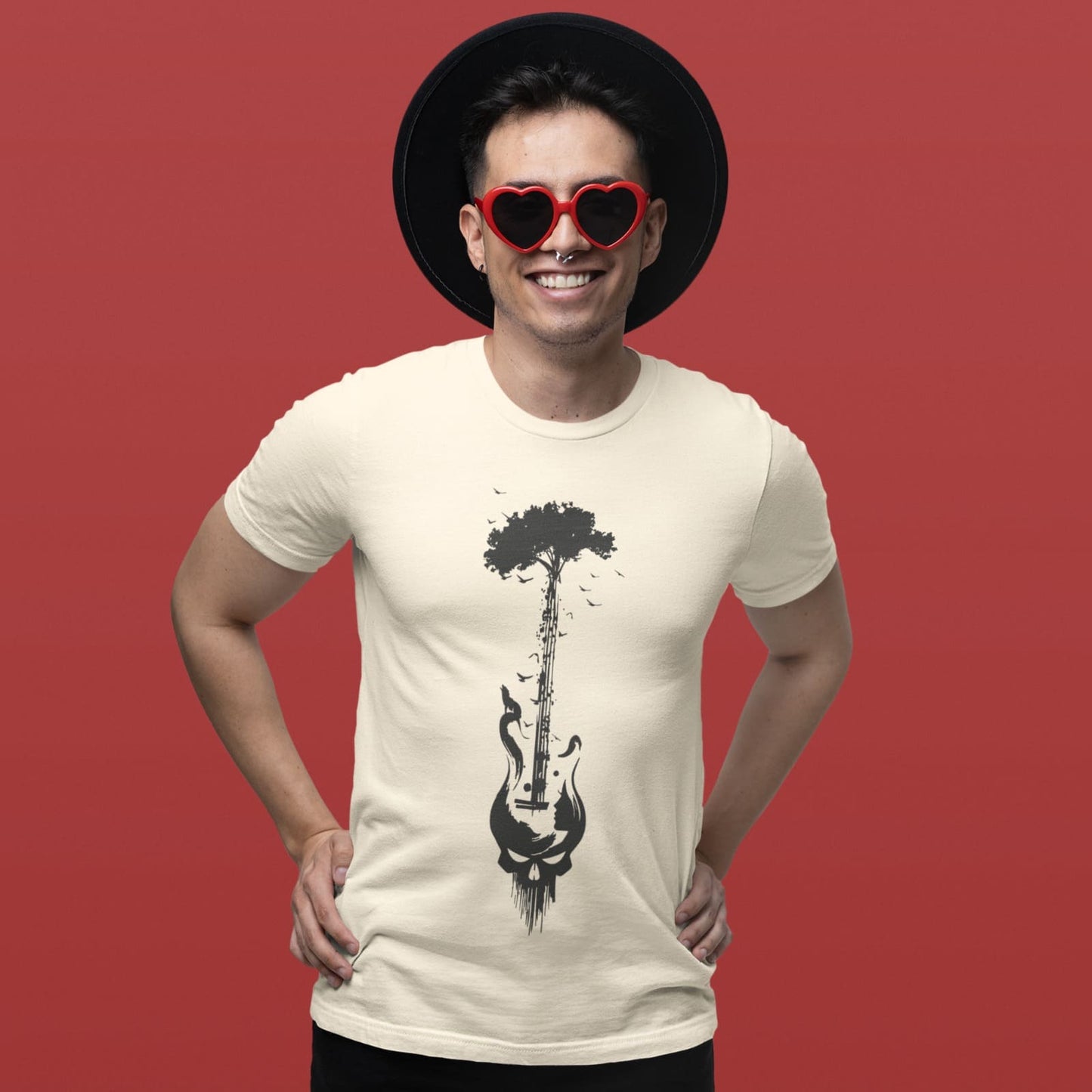 Rock Tree Art | Guitar Nature Tshirt