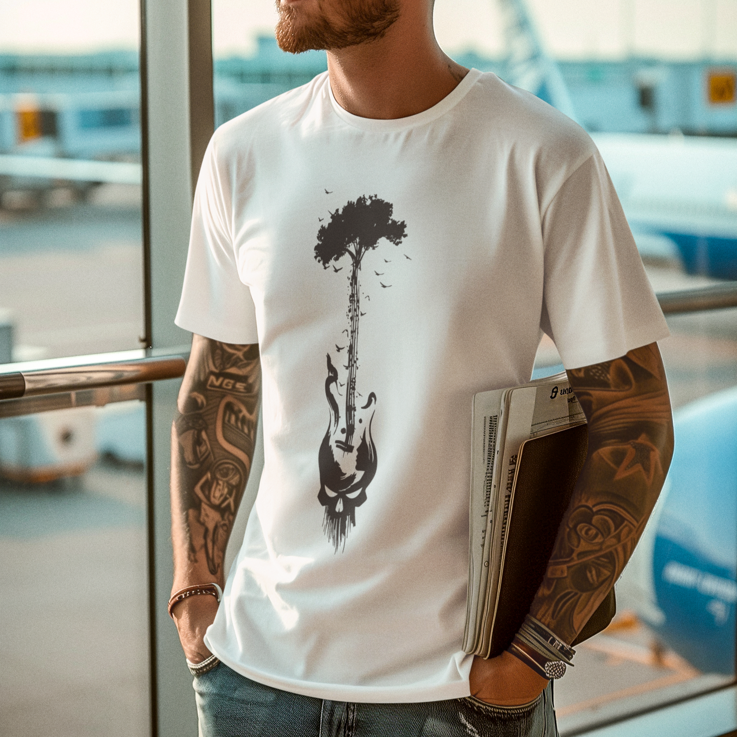 Guitar Lover Nature Music Tshirt